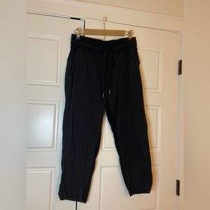 Black Lululemon Capri Joggers